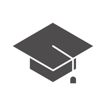 teach school and education graduation cap success silhouette style icon vector