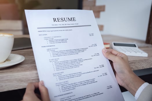 HR audit resume applicant paper photo