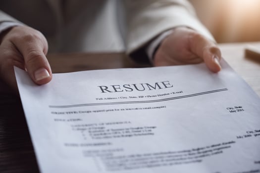 HR audit resume applicant paper photo
