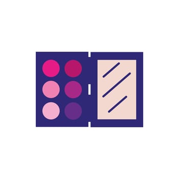 shadow colors makeup product isolated icon vector