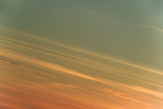 Beautiful colors in a sky at sunset in the summer photo