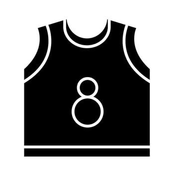basketball game jersey equipment template recreation sport silhouette style icon vector