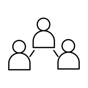 online education conference seminar group website and mobile training courses line style icon vector