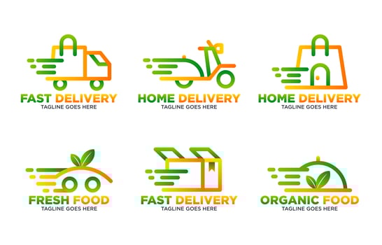 Delivery Logo Template vector