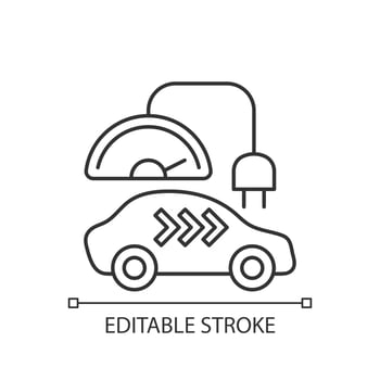 Level 3 charger linear icon vector