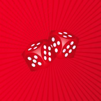 Two simple dices game icon vector illustration