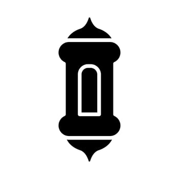 ramadan kareem lamp line style vector
