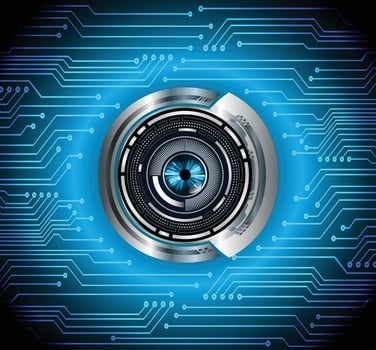 cyber circuit future technology concept background vector
