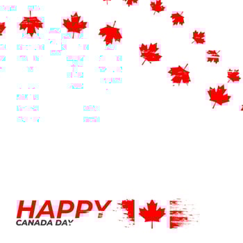 Beautiful canada red brush vector
