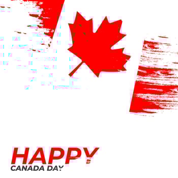 Happy canada day beautiful vector