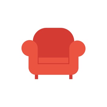 livingroom sofa furniture isolated icon vector