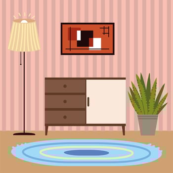 home interior room vector