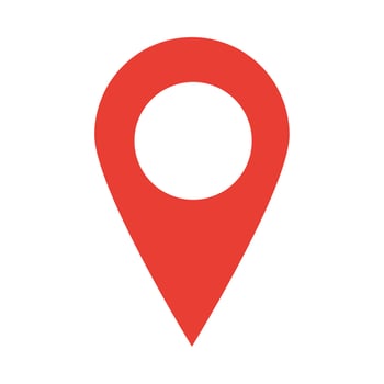 gps navigation location pointer flat icon style vector