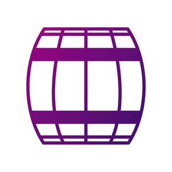 wine wooden barrel gradient style vector