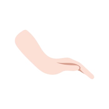 hand human language isolated icon vector
