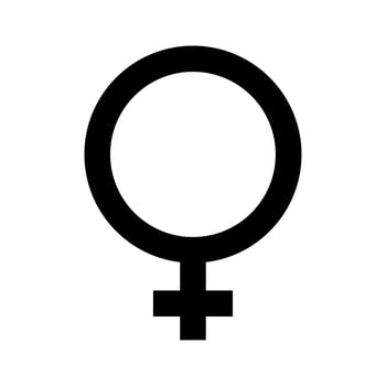 female symbol icon vector