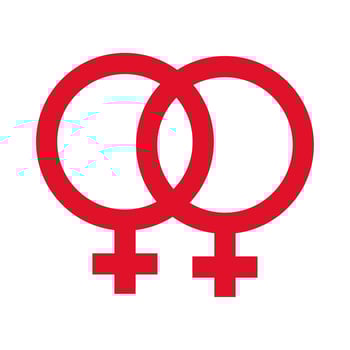 LGBTQ community symbol icon vector
