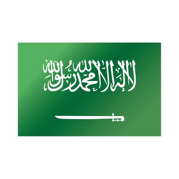 saudi arabia national day flag national emblem gradient style icon vector