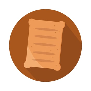 bread menu bakery pastry food product block and flat icon vector
