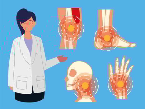 doctor rheumatology disease vector