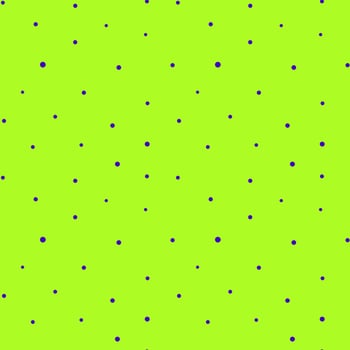 Vector illustration of seamless pattern with small Blue dots covering bright green background