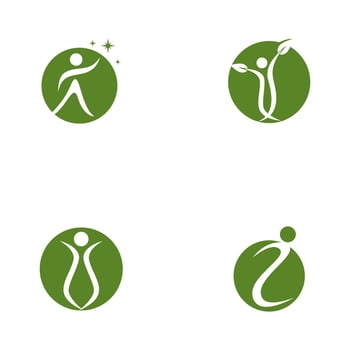 Health people logo vector template