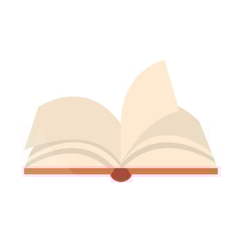 open book literature library educational or learning vector