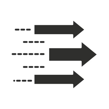 fast arrows guide direction silhouette icon vector