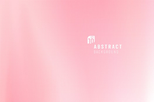Abstract soft pink gradient with halftone texture background. Simple light rose gold template. Blur background. You can use for cover template, poster, banner web, flyer, Print ad. Vector illustration