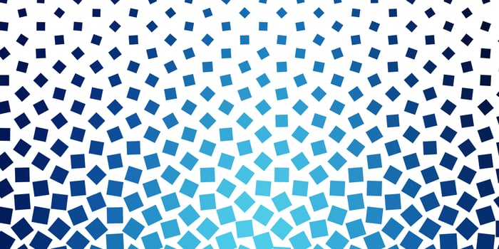 Dark BLUE vector pattern in square style Illustration with a set of gradient rectangles Modern template for your landing page