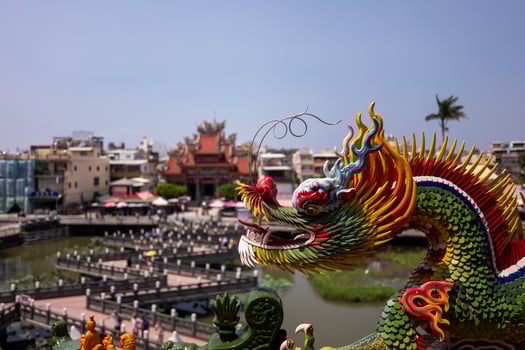 The Dragon and Tiger Pagoda in Kaohsiung photo
