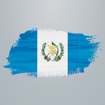 Guatemala flag brush vector