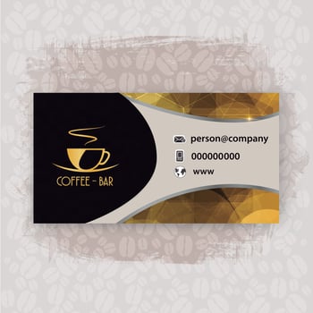 Presentation card restaurant coffee vector