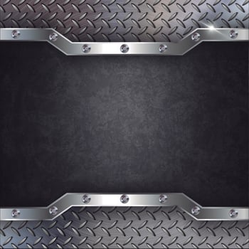 Metal Background Steel Black vector