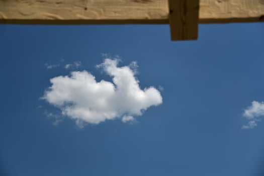 White cloud on the sky photo