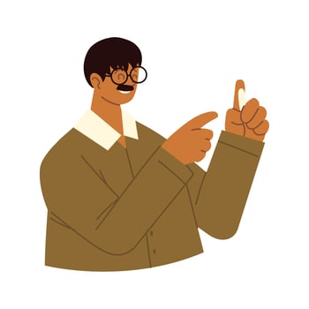 man portrait cartoon vector