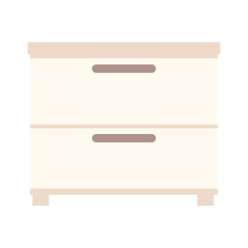 modern bedside table vector