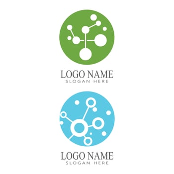 Molecule symbol logo template vector illustration design