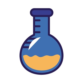 medical tube test laboratory line and fill style icon vector