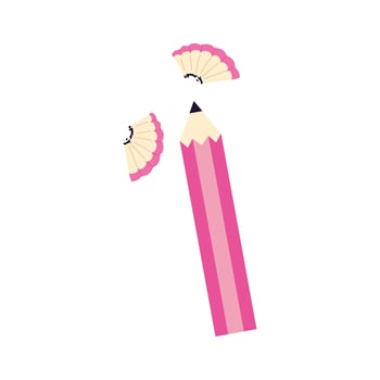 pencil school supply isolated icon vector