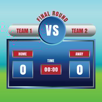 score board for game and sport evet vector