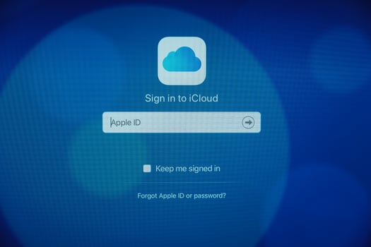 Chiang Mai, Thailand 2019-  Macbook Pro with icloud website on the screen photo