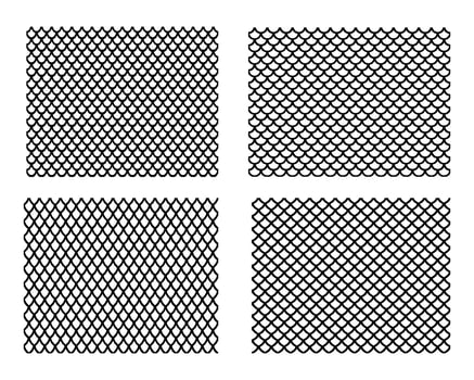 Dragon scale pattern background set vector
