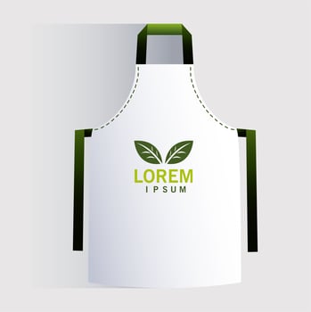 apron, corporate identity template on white background vector