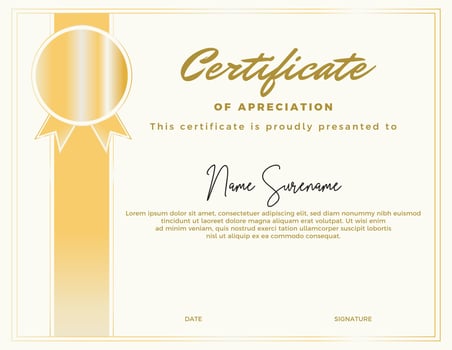 Editable certificate template, with a simple and elegant appearance vector