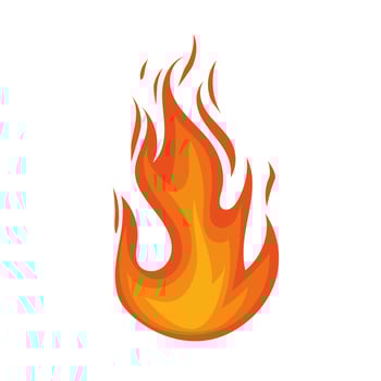 fire flame icon vector