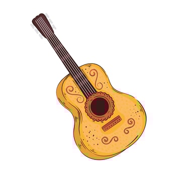 guitar mariachi mexican vector
