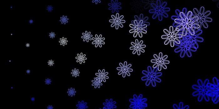 Dark Purple vector background with random forms