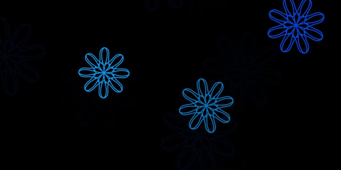 Dark BLUE vector pattern with abstract shapes