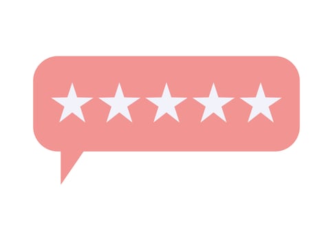 pink message bubble vector